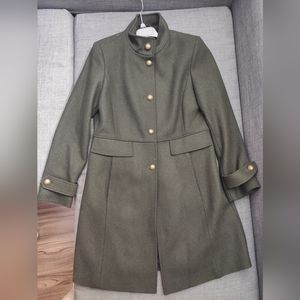 Ralph Lauren Army Green Wool Blend Jacket